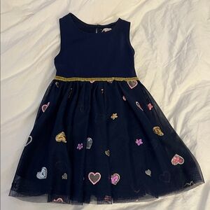 Nanette Lepore Navy Dress with Heart Accents